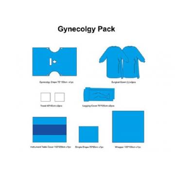 Quality Obstetrics Lithotomy Disposable Surgical Packs With Gynecology Drape And Legging for sale