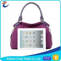 China Elegant Purple Womens Tote Bags / Shoulder Messenger Bag Customized Logo factory