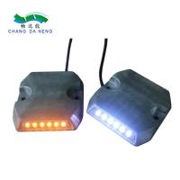 China Aluminum LED Traffic Signal Lights DC12-24V Tunnel Road Stud 12 Leds For Tunnel factory