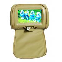 China DC 12V 7 Inch Headrest Monitor , Car TV Screens Headrest With Copy Leather Pillow factory