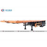 China 40FT 3 Axle 45 Ton Container Loading Flatbed Semi Trailer for sale