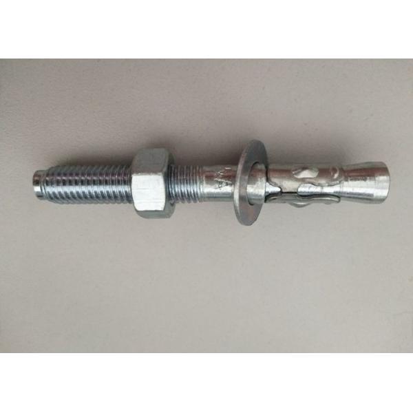 Quality Wedge Metal Anchor Bolts M12x100 , Through Bolt Anchor For Concrete Carbon Steel for sale