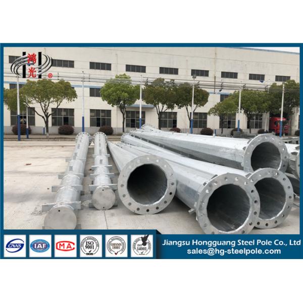 Quality Hot Dip Galvanized Electric Post Electrical Power Pole As Transmission Pole for sale