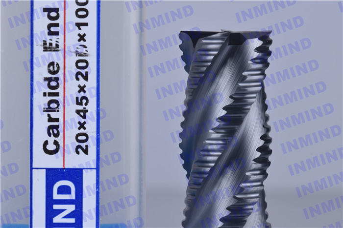 China 2.4 mm Pitch AlTiN Coating Rough Cut End Mill , 4 Flute Solid Carbide Drill Bits factory