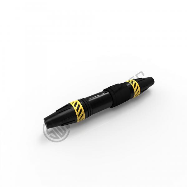 Quality Black Small Power XLR Connector Waterproof IP65 Connector 3 Pin Male Plug for sale