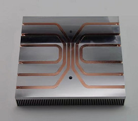Quality Copper Pipes Bonded Fin Heat Sink Aluminum Skiving Burried OEM For Locomotives for sale