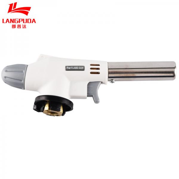 Quality ISO9001 White Kitchen Torch Gun , Professional Kitchen Blow Torch for sale