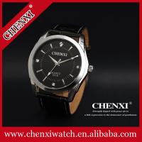 China Men Fashion Watches Bright Fashion Jewelry Wholesale Price CHENXI Branding Leather Watches factory