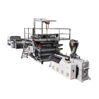 China SPC Floor Board Extrusion Line With Conic Twin Screw Extruder 95/192 Output 800k/h for sale