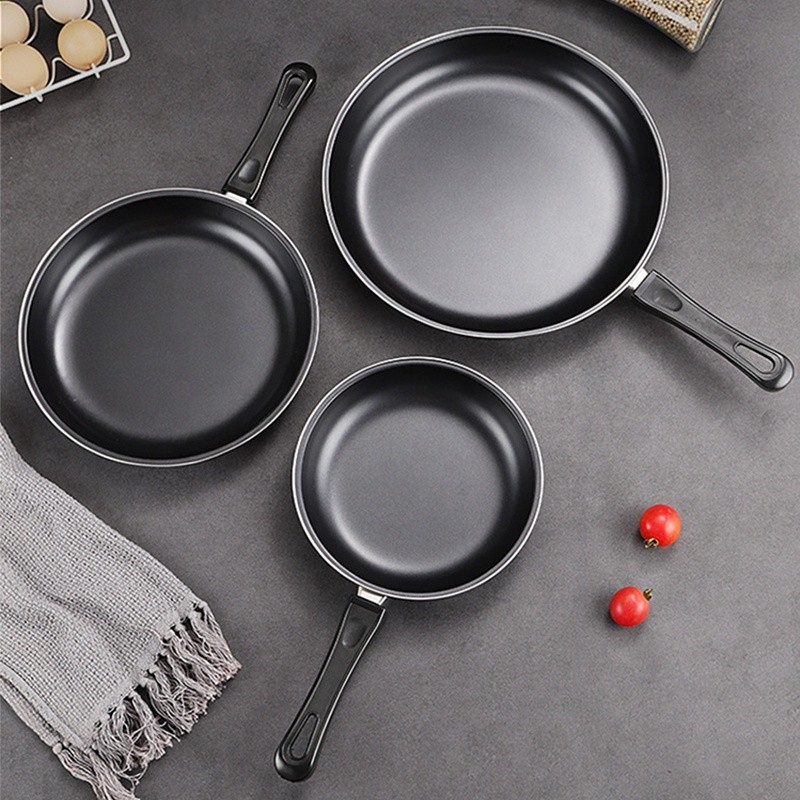 China Wholesale TOP Seller 9-Inch Cooking Pot Non Stick Fry Pan Cookware Cast Iron Frying Pans With Anti-Heat Handle factory