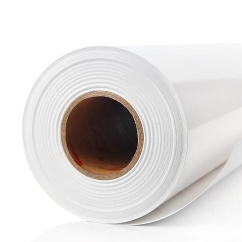 Quality White glossy Permanent Glue 100mic PVC Self Adhesive Vinyl 140gsm For Digital Printing for sale