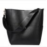China Pure Leather Handbag Bucket Bags for Women Hot Sale Cowhide Single Shoulder Bag factory