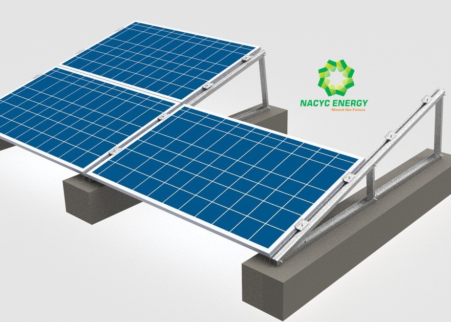China Multi Functional Flat Roof Solar Mounting System / Flat Roof Pv Mounting Systems factory