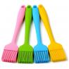 China Solid Core And Hygienic Silicone Pastry Brush , Silicone Basting Brush For BBQ factory