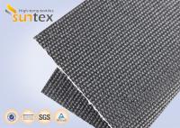 China 0.8mm Black Stainless Steel Wire Reinforced Pu Coated Intumescing Fire Barriers Fabric factory
