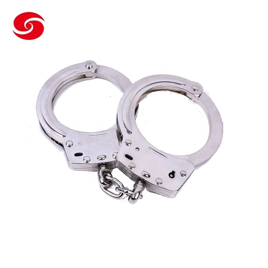 China Police Equipment Military Carbon Steel Handcuff For Police factory