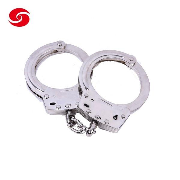 Quality Police Equipment Military Carbon Steel Handcuff For Police for sale