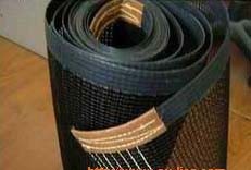 Quality Flat Black Brown PTFE Mesh Conveyor Belt Fiberglass Open Mesh 1mm Thickness for sale