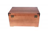 China Dark Wood Color 100% Natural Solid Wooden Pet Urns Hinged Lid With Lock Eco - Friendly factory