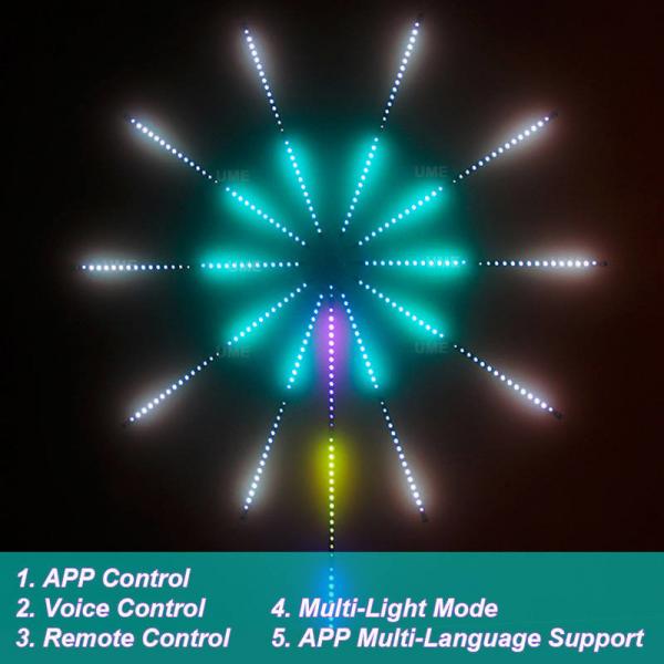 Quality Music Sync Firework Smart LED Music Light for sale