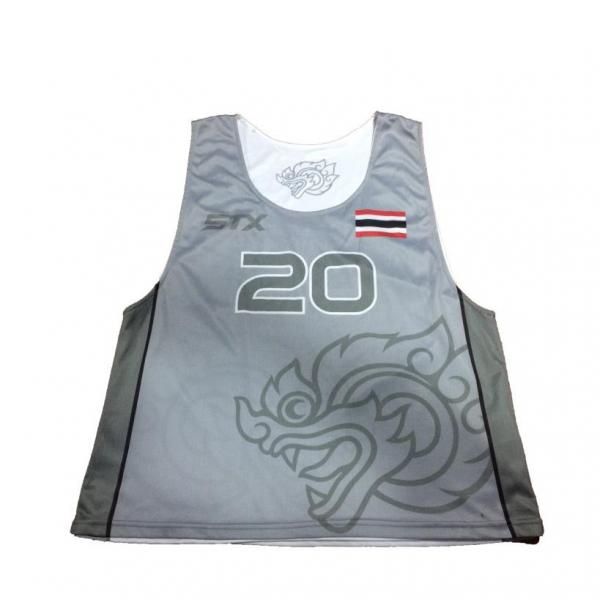 Quality Odorless Practice Reversible Lacrosse Jersey Durable Lightweight for sale