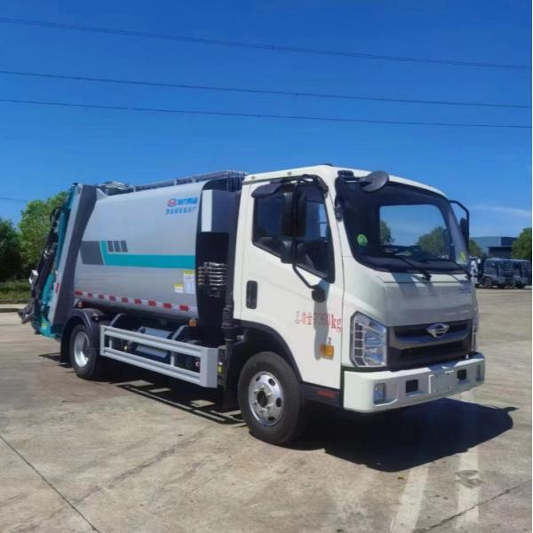 Quality Diesel Fuel 6.50-16 Tire Garbage Bin Truck With 6 Pieces And 1 Spare for sale