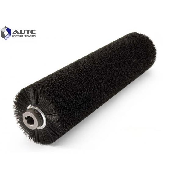 Quality Cylinder Industrial Cleaning Brushes Food Grade Hard Plastic Galvanized Metal Base for sale