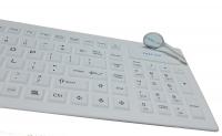 China Cordless clean silicone rubber keyboard mouse combo set with Spanish letter N factory