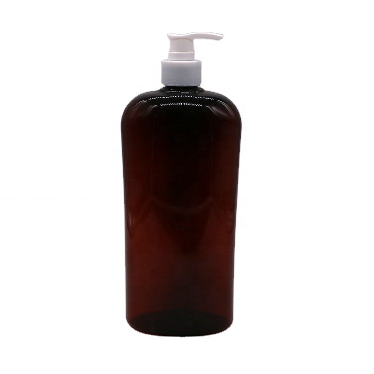 China Screw Cap 750ml PET Customizable Color Shampoo/Lotion Bottle For Cream Printing Material factory