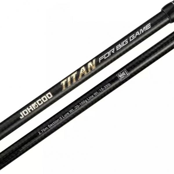 Quality Big Game Telescopic Fishing Pole Super Hard 2.4M 2.7M Collapsible Fishing Rod for sale