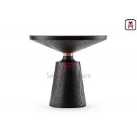 China Modern Stainless Steel Coffee Table , Solid Wood Base Marble Circle Table  factory