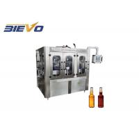 Quality 1000bph Crown Cap Carbonated Soft Drink Filling Machine 200-1000ml Glass Bottle for sale
