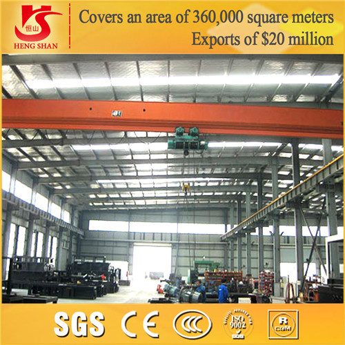 China ld type workshop use top running single girder electric monorail overhead crane factory