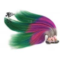 China Stunning Rainbow Turkey Colored Human Hair Extensions 100% Non Remy Human Hair factory
