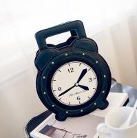 China Cartoon cute alarm clock female PU leather messenger bag cute candy colored female factory