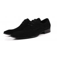 China Classic PU Suede Upper Men Formal Dress Shoes Oxfords Style Mens Black Casual Shoes factory