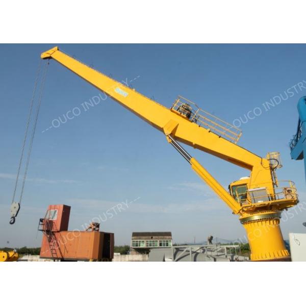 Quality 360 Degree Slewing Ship Deck Crane Pedestal Straight Boom for sale