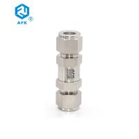 Quality Stainless Steel Fuel Line Check Valve , One Way Spring Loaded Check Valve for sale