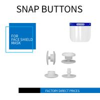 China 10mm Plastic Snap Button For Protection Face Shield Two Parts One Time Using factory