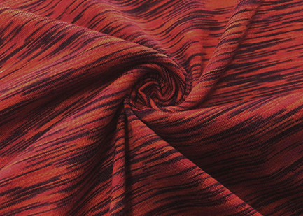 Quality 190GSM Stretchy Weft Knitting Fabric 100 Polyester Microfiber For Yoga Clothes Heather Red for sale