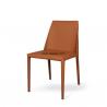 China Italian style fashion dining chair upholstered in PU or Faux leather dining chair design factory