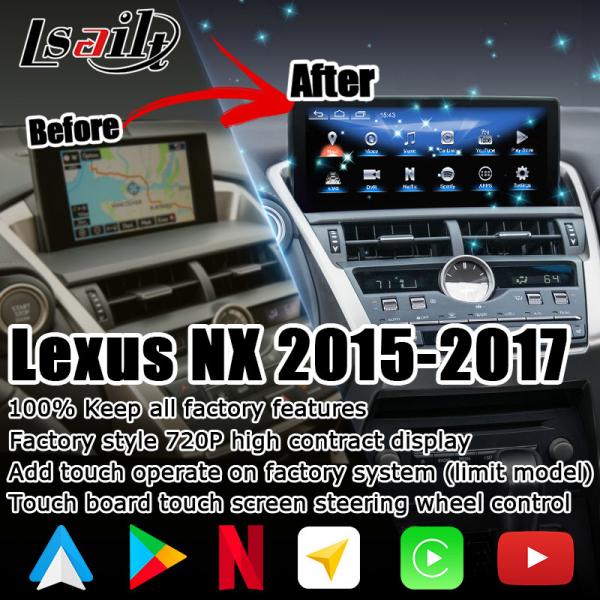 Quality Lexus NX200t Car Touch Screen Hexa Processor 10.25" Android Auto Wireless for sale