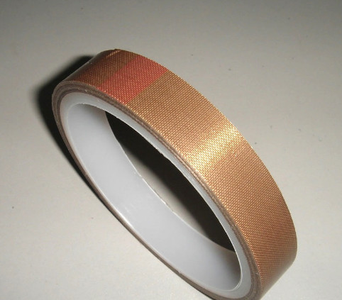 Quality PTFE Coated Fiberglass Tape Heat Resistant Silicone Adhesive Tape 0.08mm for sale