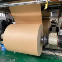 China Eco-friendly 100% Virgin Wood Pulp PE Coated Craft Paper in Roll Raw Material factory