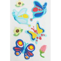 Quality Cartoon Butterfly Kids Puffy Stickers Gift Items Dimensional 1.0 Mm Thickness for sale