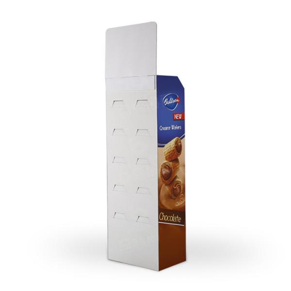 Quality cardboard pop up display stands 4 layers small cardboard displays biscuit for sale