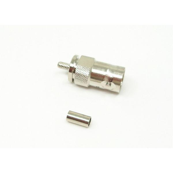 Quality Nickel Plated Coax BNC Connectors Straight Crimp Miniature Quick RF Connector for sale