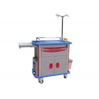 China ABS Nursing Medical Trolleys , Emergency Medicine Cart With Optiona CPR Board ( ALS-MT118) factory