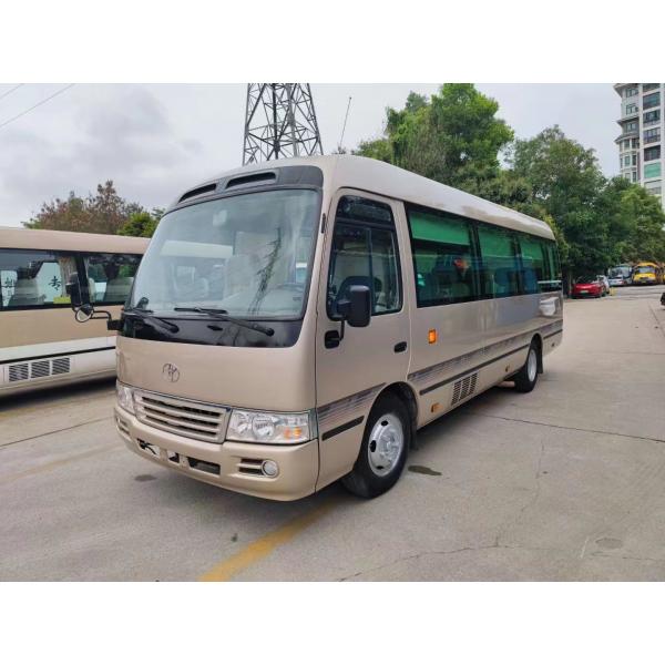 Quality 23 Seats Used Coaster Bus with Sealing Window Manual Transmission for sale