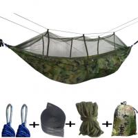 China Green Lightweight Double Hammock , Outdoor Camping Hammock For Hiking Travelling factory